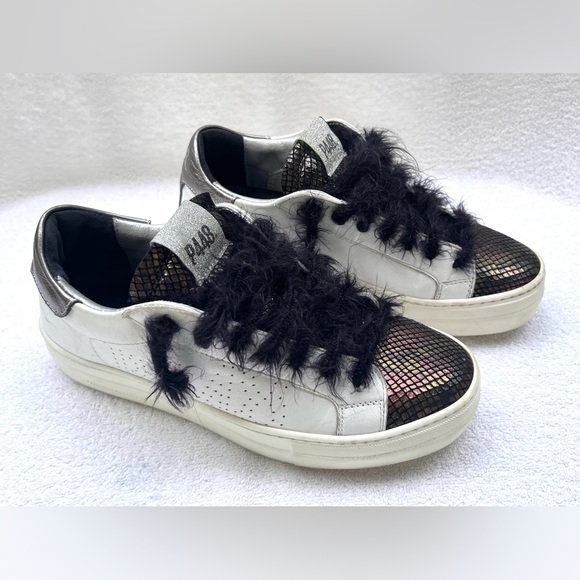 P448 Thea Platform Leather Sneakers - Turan - Sz EU 39 / US 8.5 - Picture 9 of 14